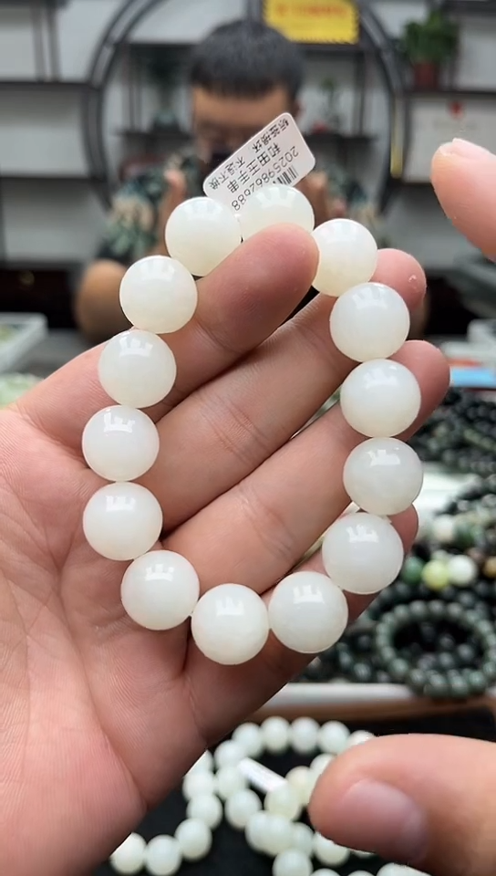 手串未镶嵌和田玉新疆且末天泰白玉16