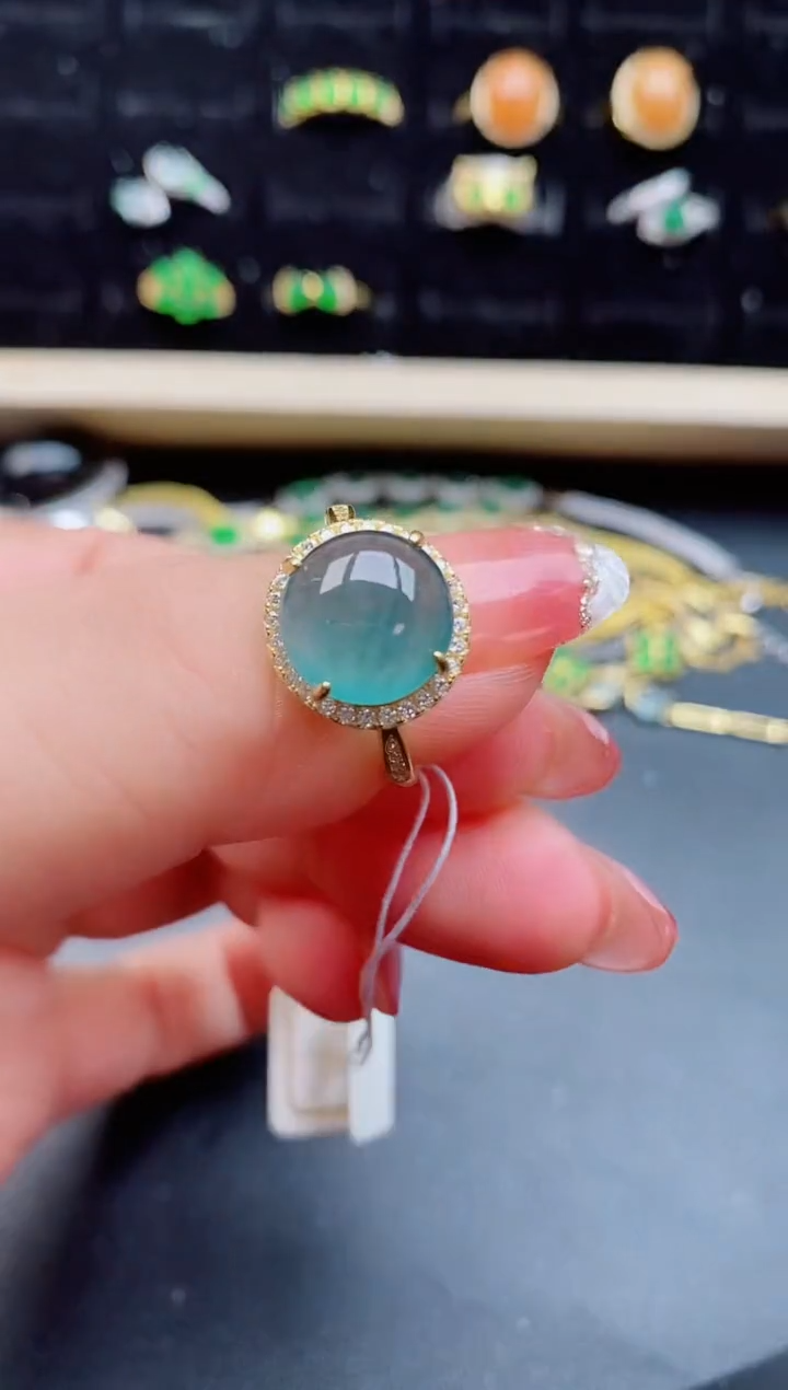 【闪购商品】翡翠戒指银S925镶嵌1212
