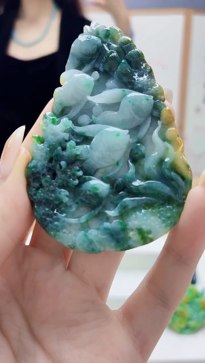 未镶嵌定制翡翠4829jw-毛货挂件43