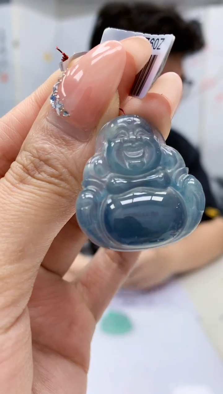 【闪购商品】定制翡翠未镶嵌4688MM-毛货挂件