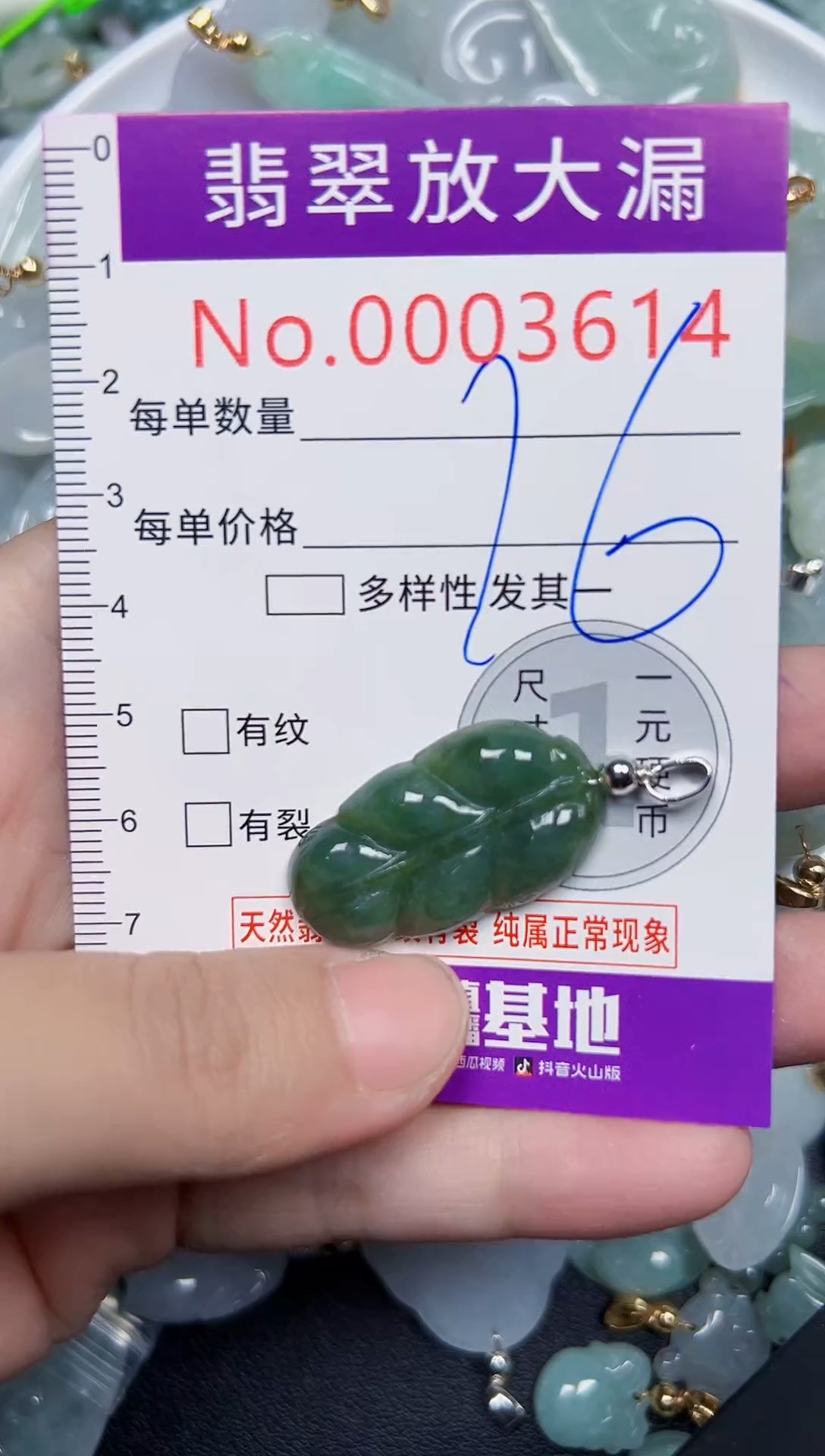 颈饰未镶嵌翡翠3614