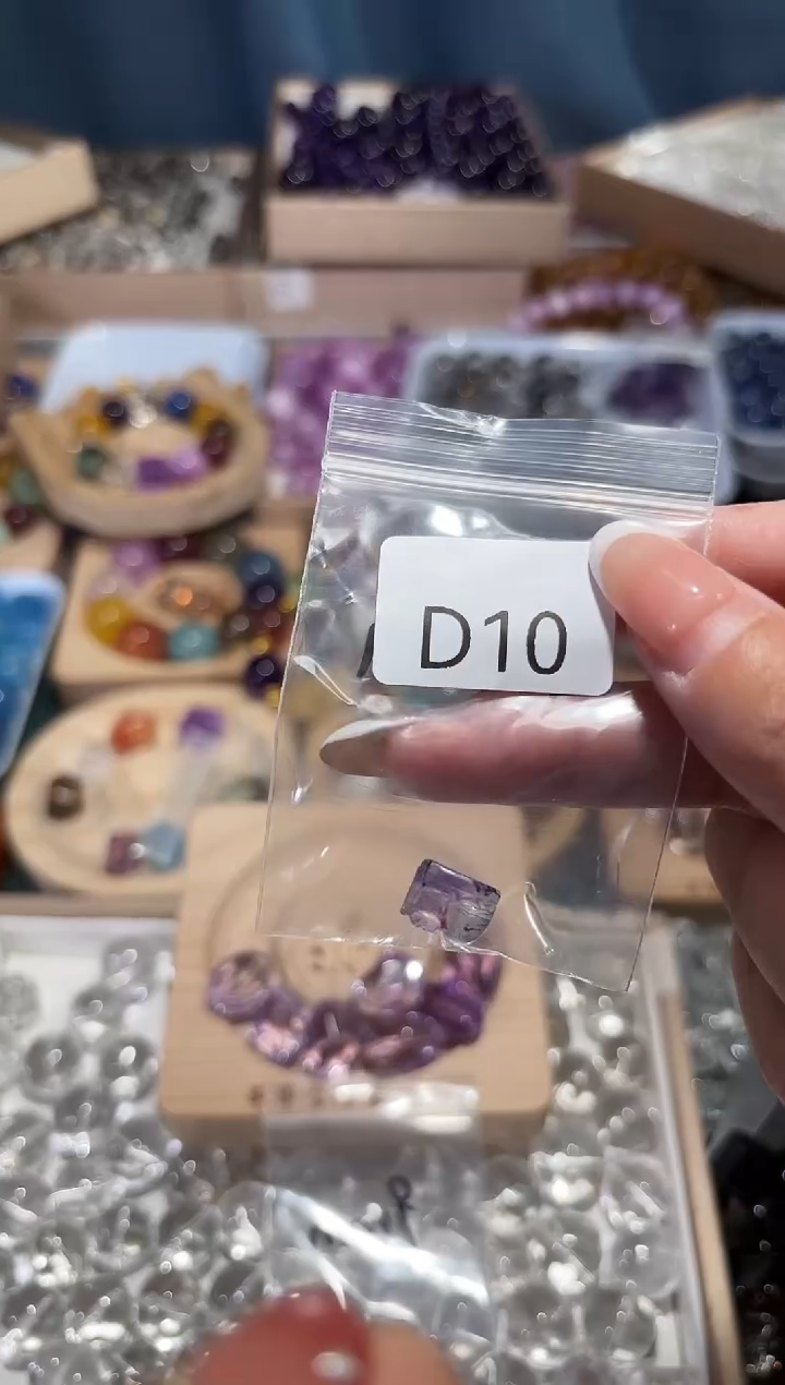 未镶嵌手串水晶王*满D10紫貔貅卡7