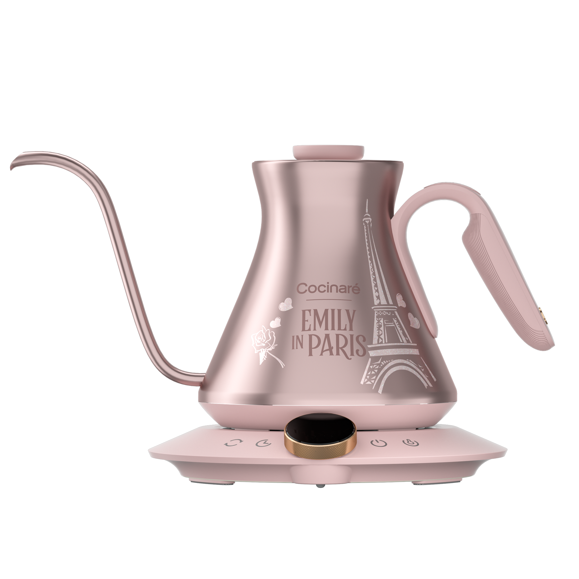 CocinaréM6 PRO系列 Emily联名紫色粉色智能控温壶专业手冲咖啡壶