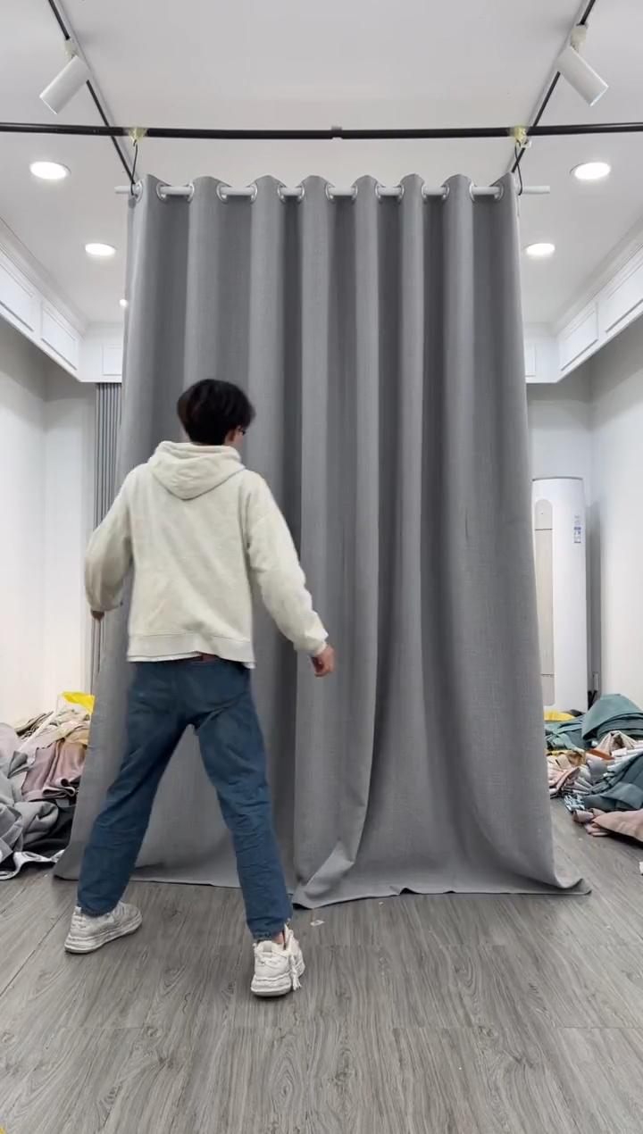 涤纶麦子成品窗帘5米