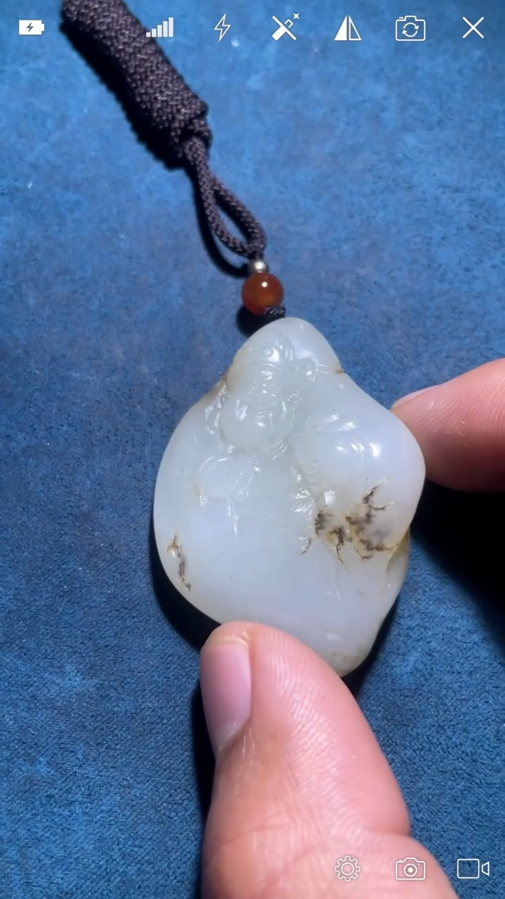 未镶嵌和田玉挂件TJ 财神爷