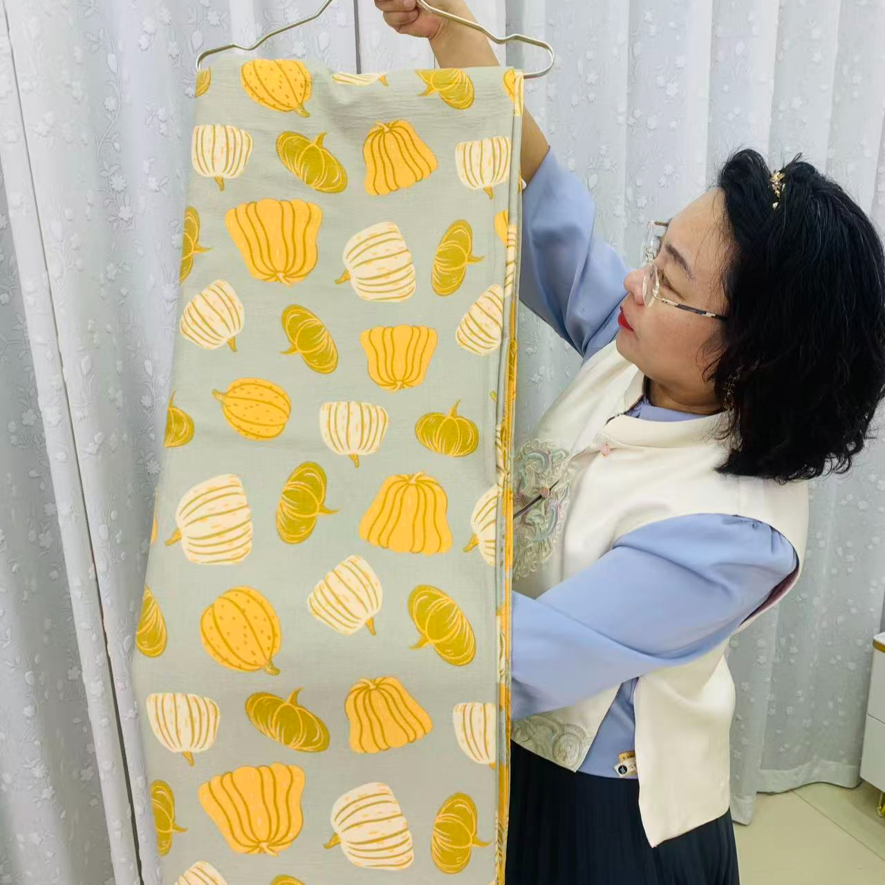 {福贵南瓜}-双层纱四件套