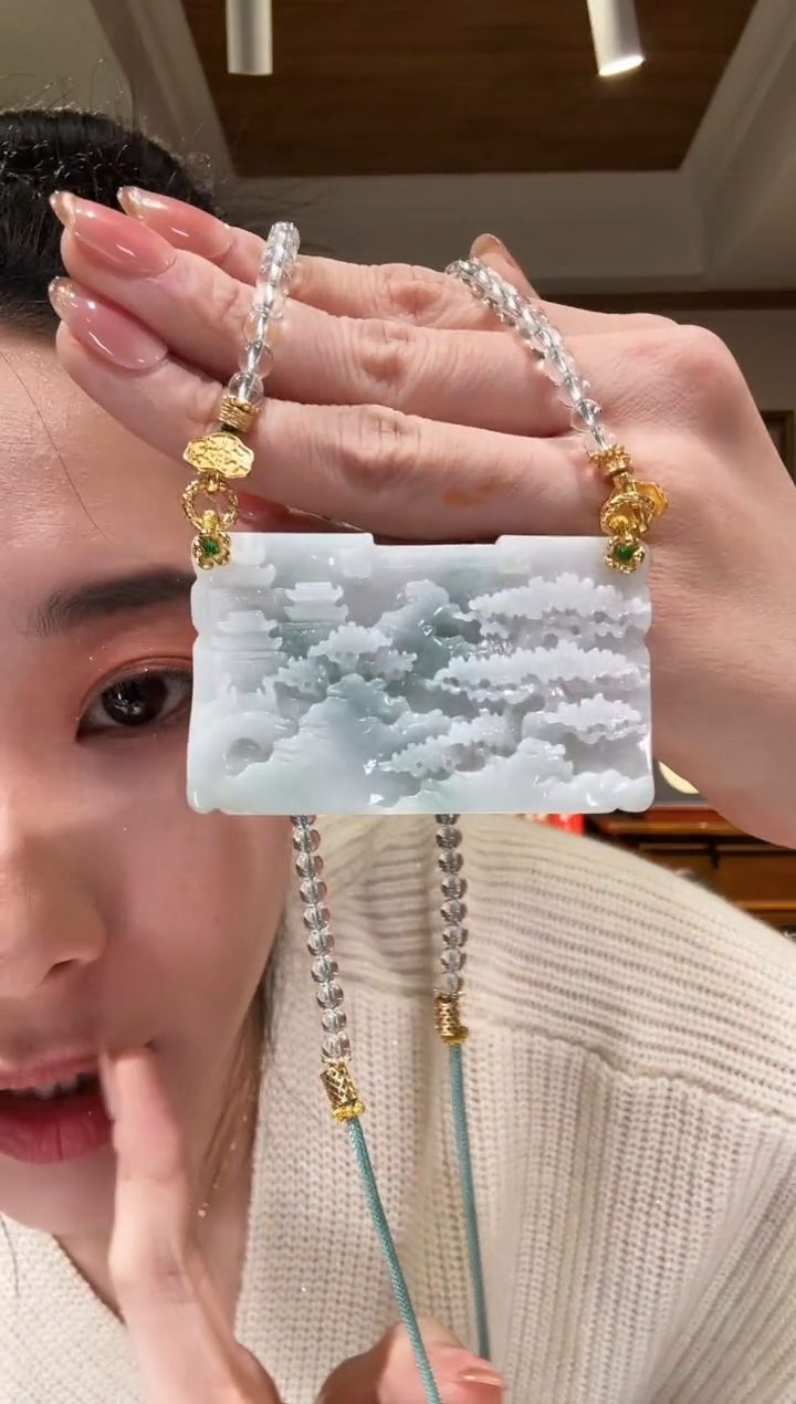 【闪购商品】翡翠颈饰未镶嵌国风