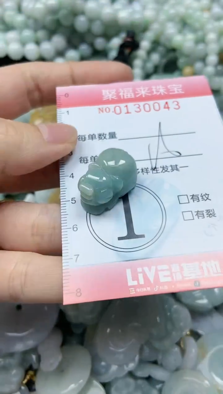 翡翠未镶嵌颈饰闪购0130043