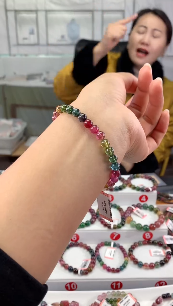 未镶嵌手串碧玺多样性发一条