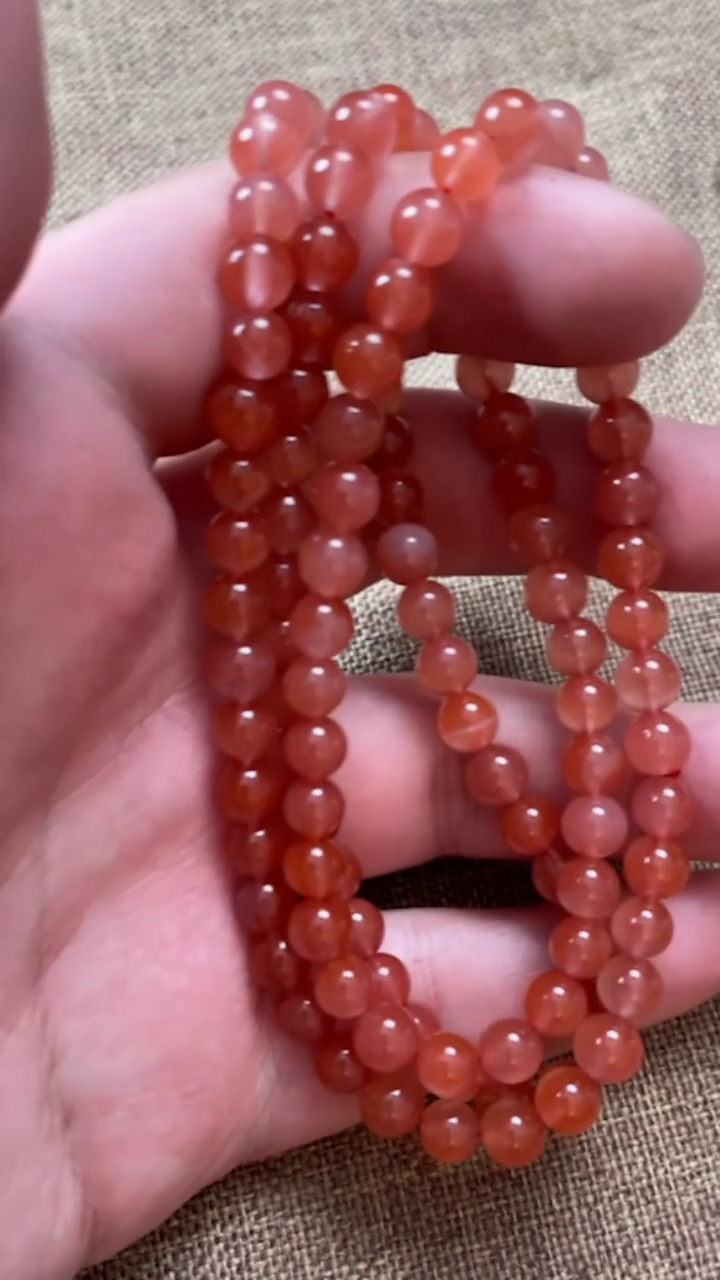 【闪购商品】南红玛瑙多圈手串未镶嵌15240630-09-1