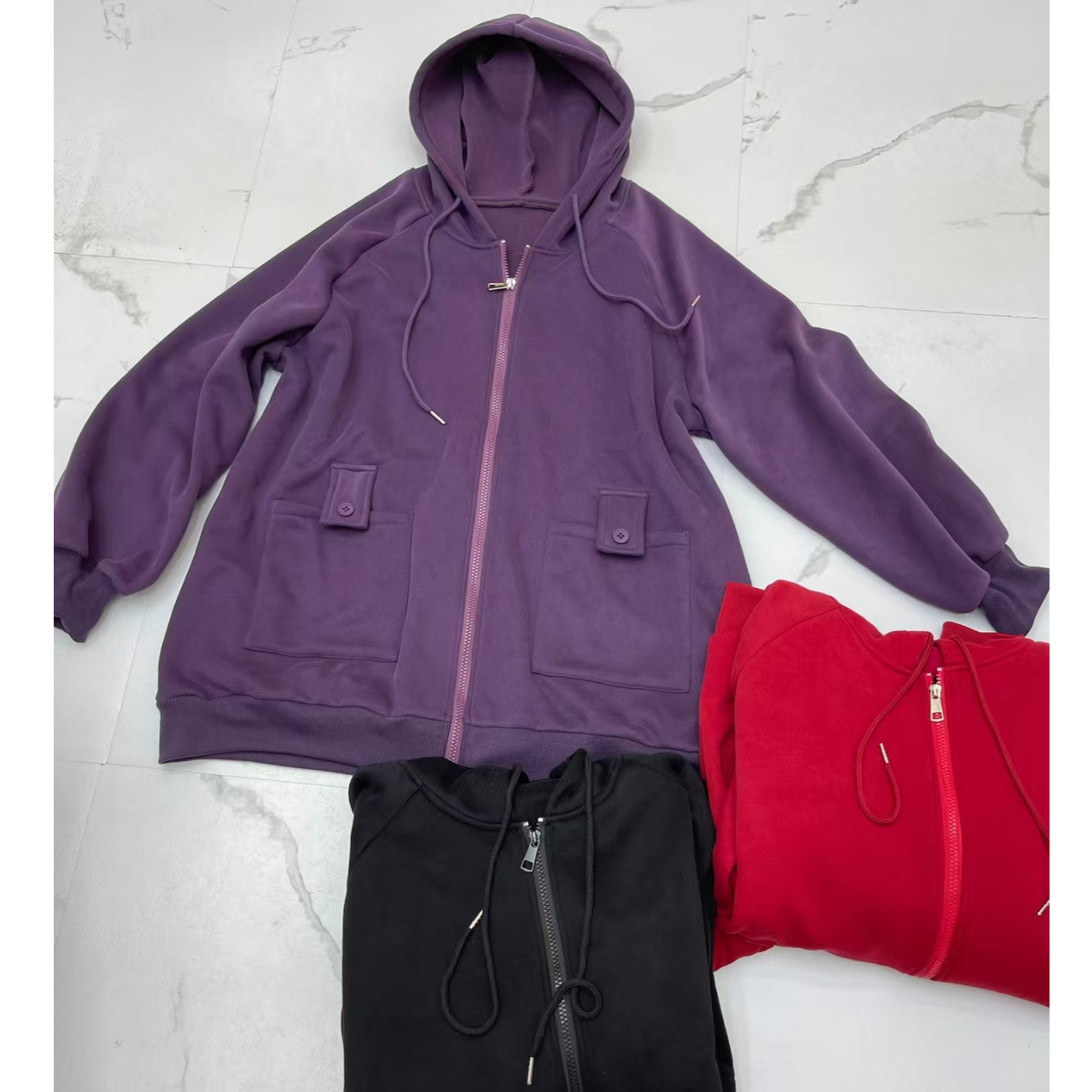 冬季新款加肥加大女加绒外套8600