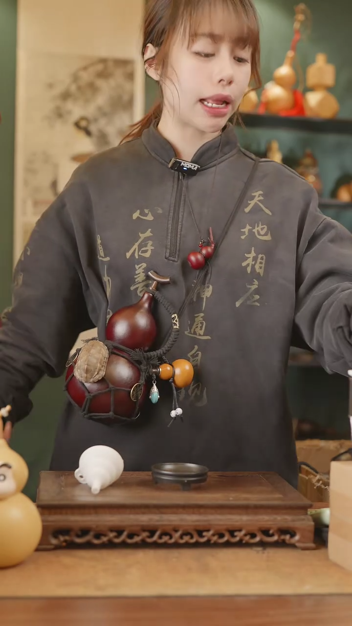 【闪购商品】212号精品天然大漆工艺防渗内胆酒葫芦~