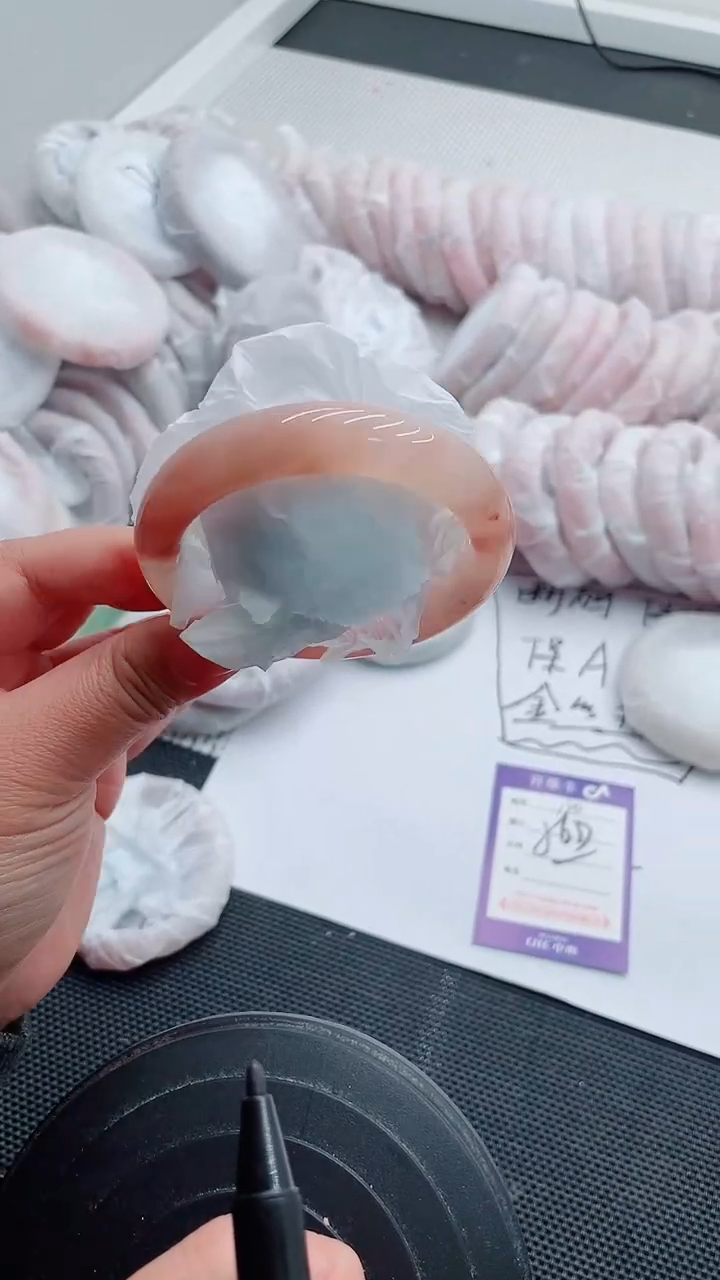 未镶嵌手镯石英质玉120-56-57