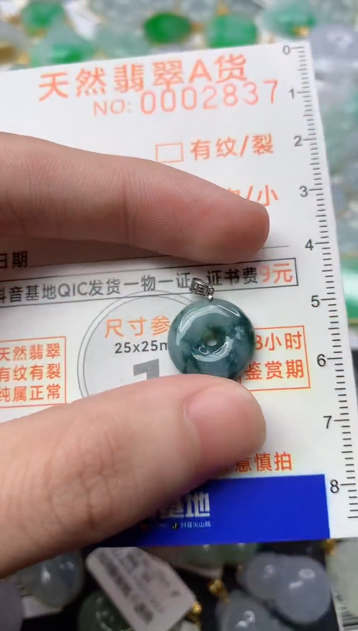 【闪购商品】翡翠颈饰18K金镶嵌6.......