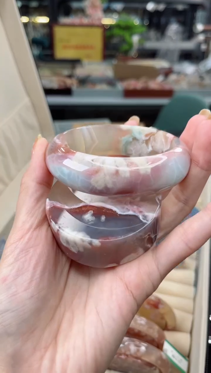 【闪购商品】石英质玉手镯未镶嵌60圈口（赠品镯心）S9930