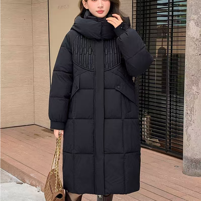 长款高档加厚高品质棉服外套片场鼻夹神器女款