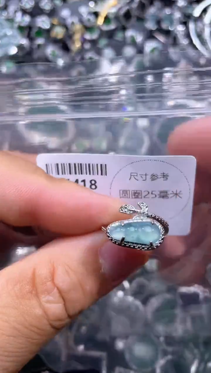 【闪购商品】翡翠颈饰未镶嵌N418戒指
