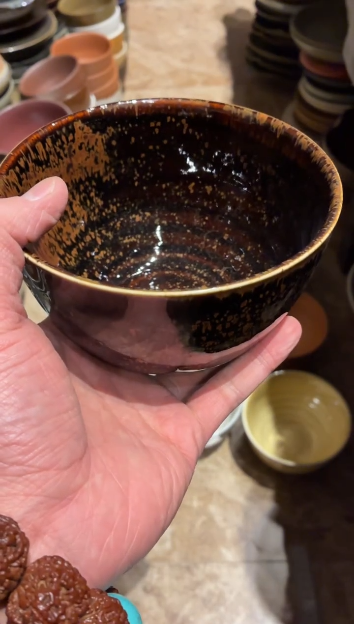 瓷片南*500  微瑕鹧鸪斑长相思碗1个