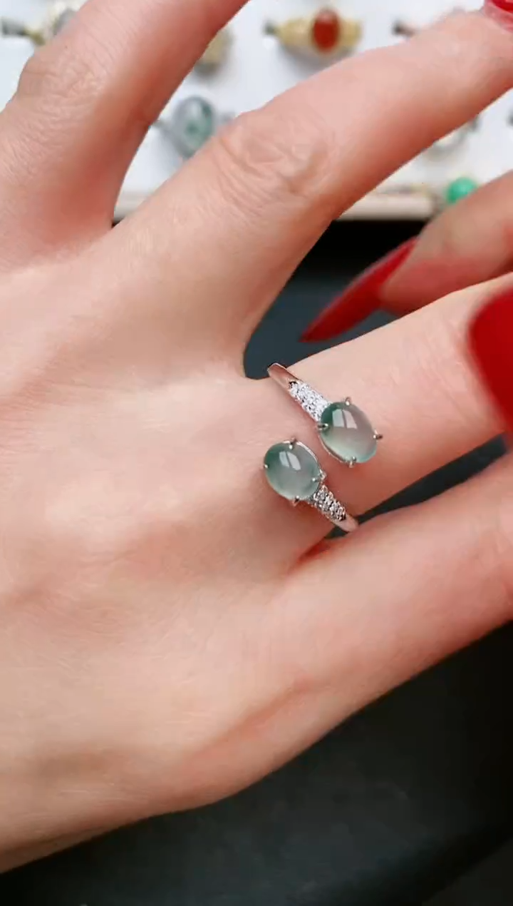 【闪购商品】翡翠戒指银S925镶嵌.....
