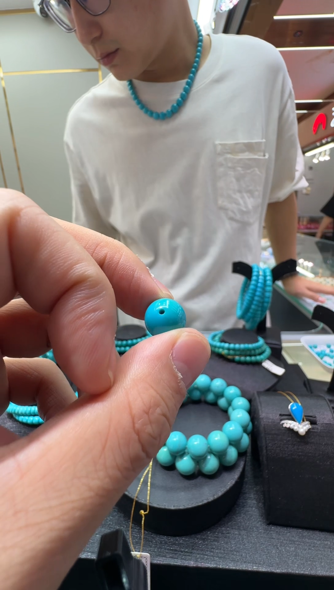 【闪购商品】绿松石单珠未镶嵌11mm