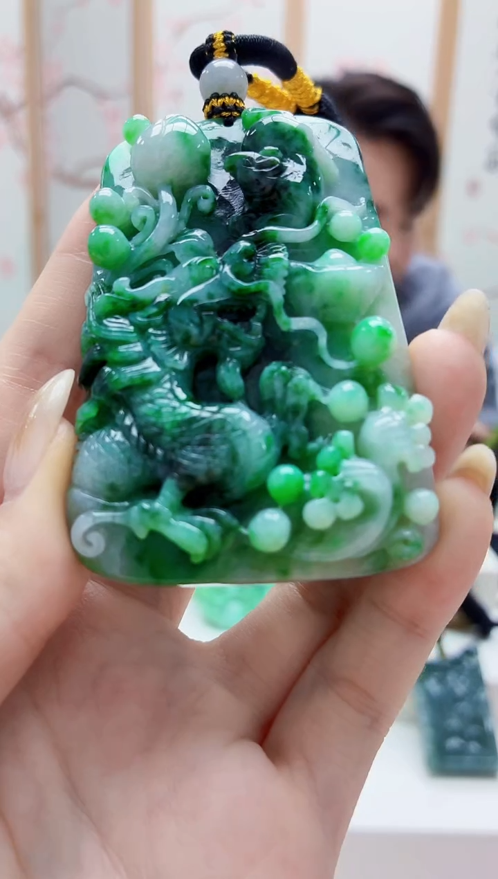 未镶嵌定制翡翠5060jw-毛货挂件64