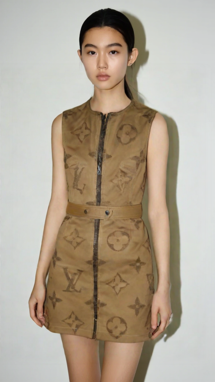 99新 LouisVuitton/路易威登 LV印花连衣裙/ljz198