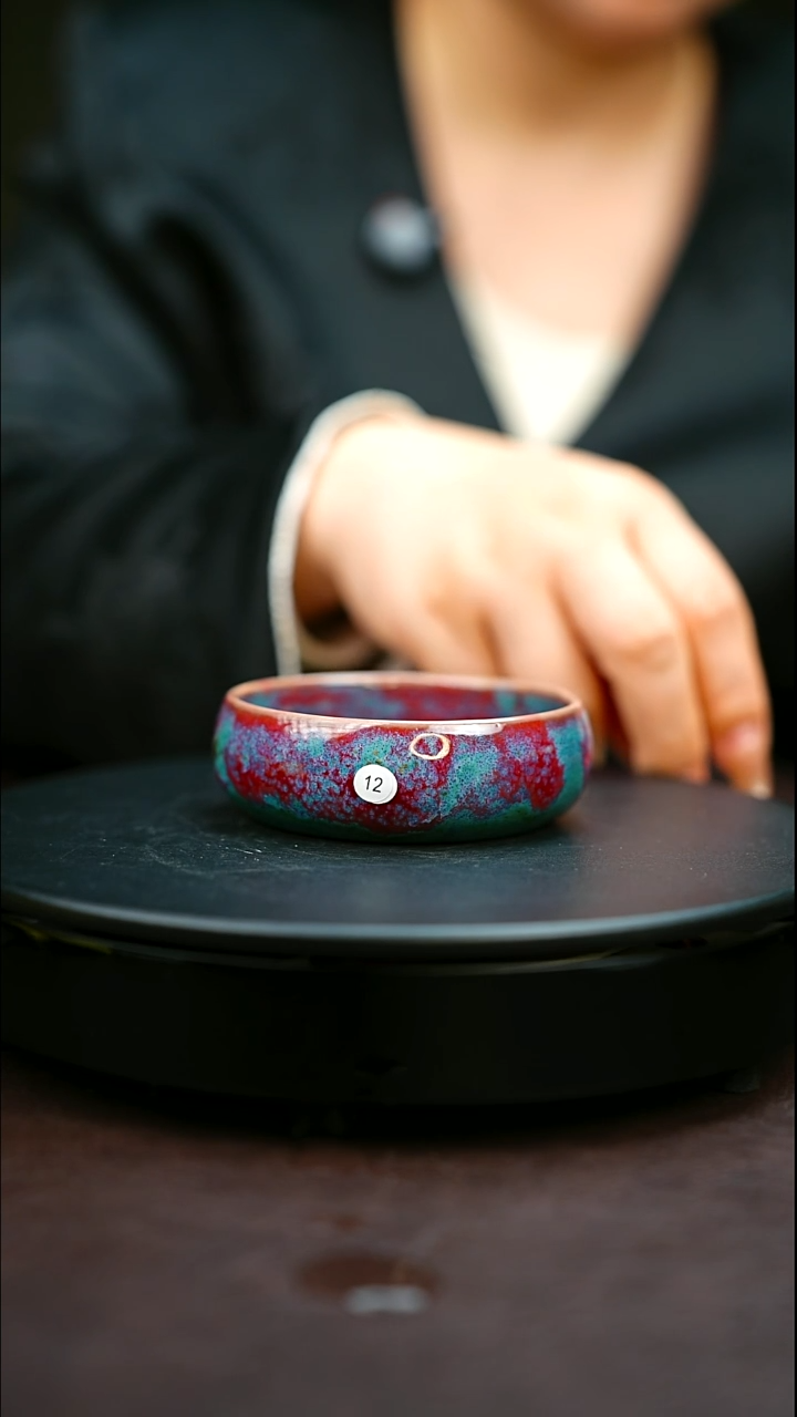 12#原矿钧瓷炉钧釉普洱杯