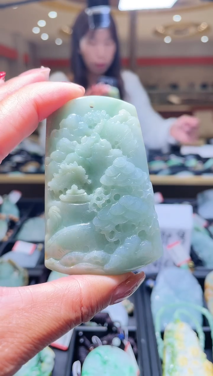 【闪购商品】翡翠颈饰未镶嵌天然缅甸翡翠A货