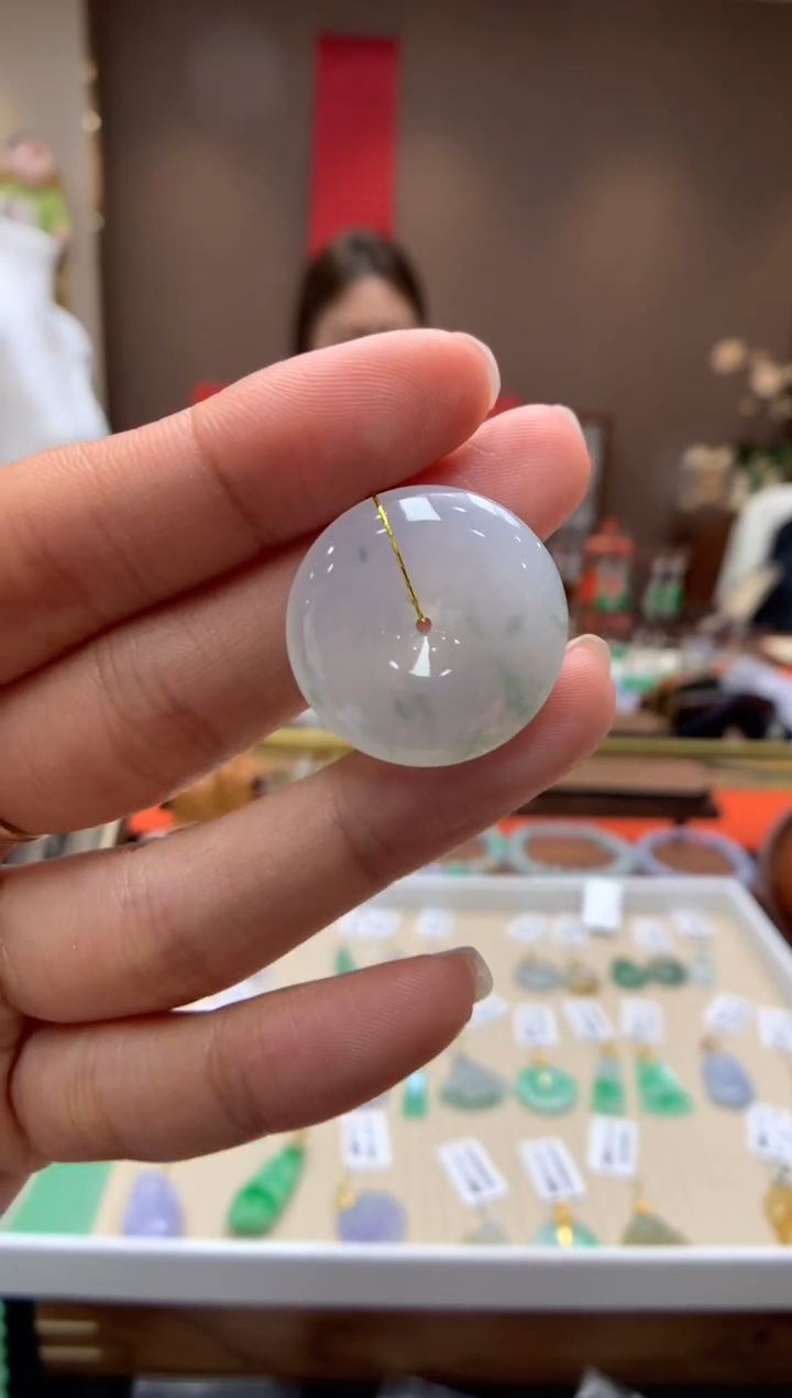 【闪购商品】翡翠颈饰未镶嵌平安扣