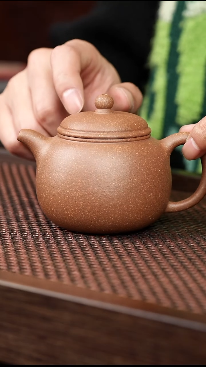 茶杯紫砂青降坡小匏尊