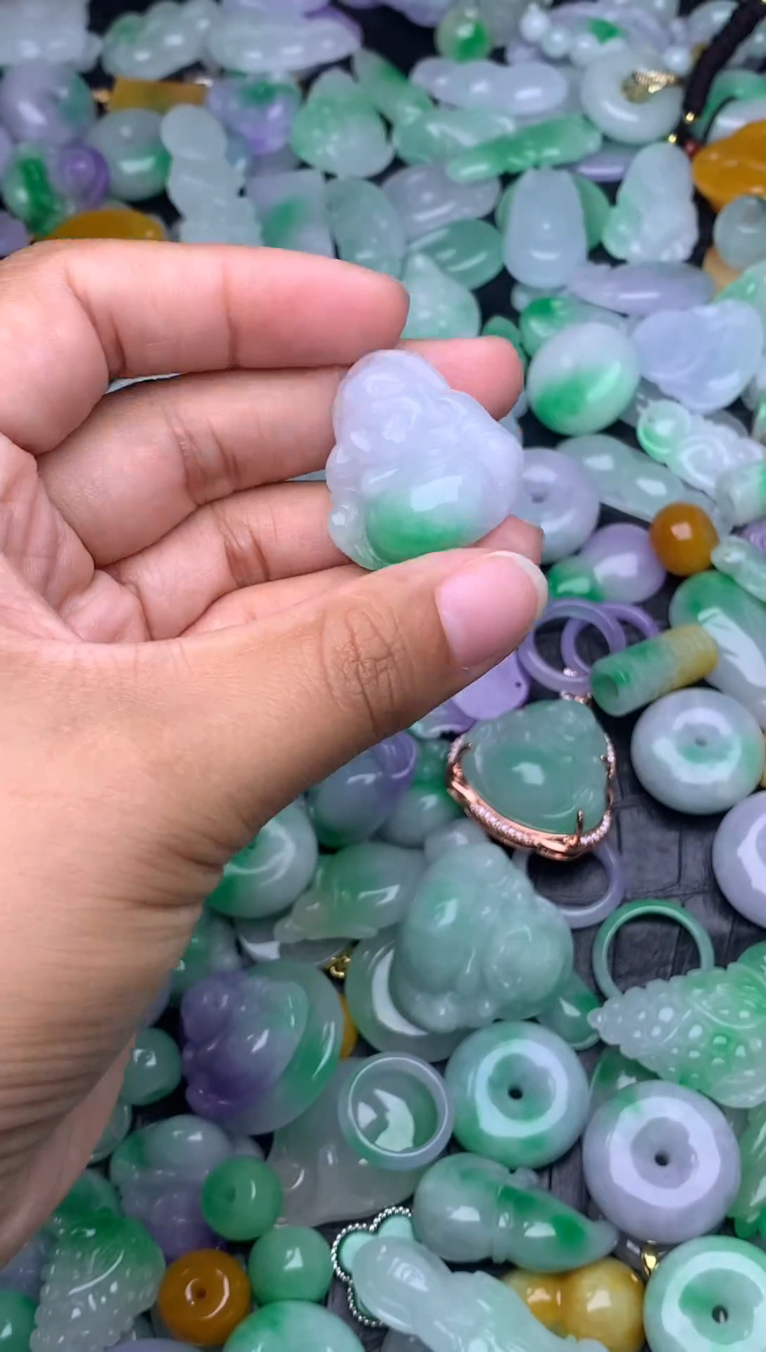 翡翠未镶嵌颈饰天然缅甸翡翠吊坠