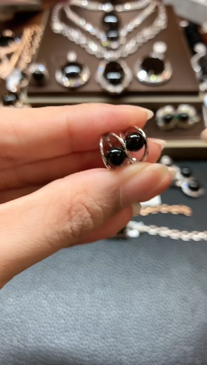 【闪购商品】翡翠耳饰18K金镶嵌m27不退换