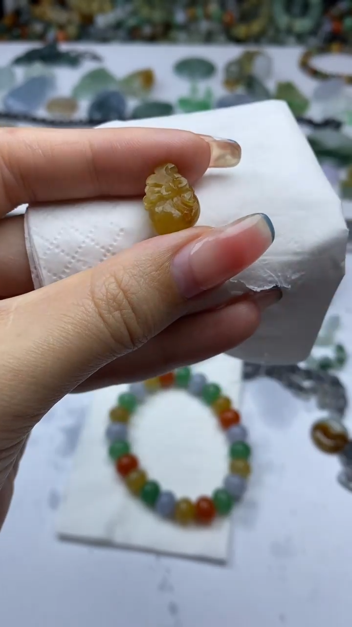 未镶嵌定制翡翠毛货定制不退不换