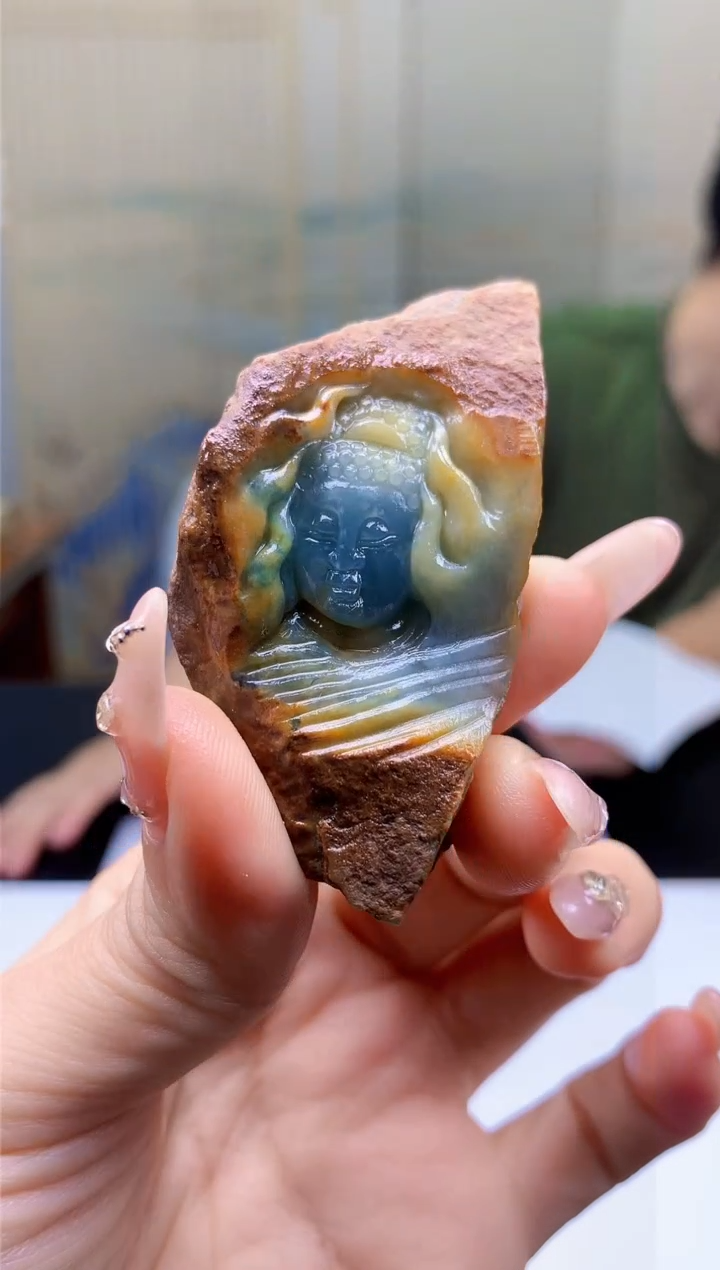 【闪购商品】定制翡翠未镶嵌4688ty-毛货挂件54