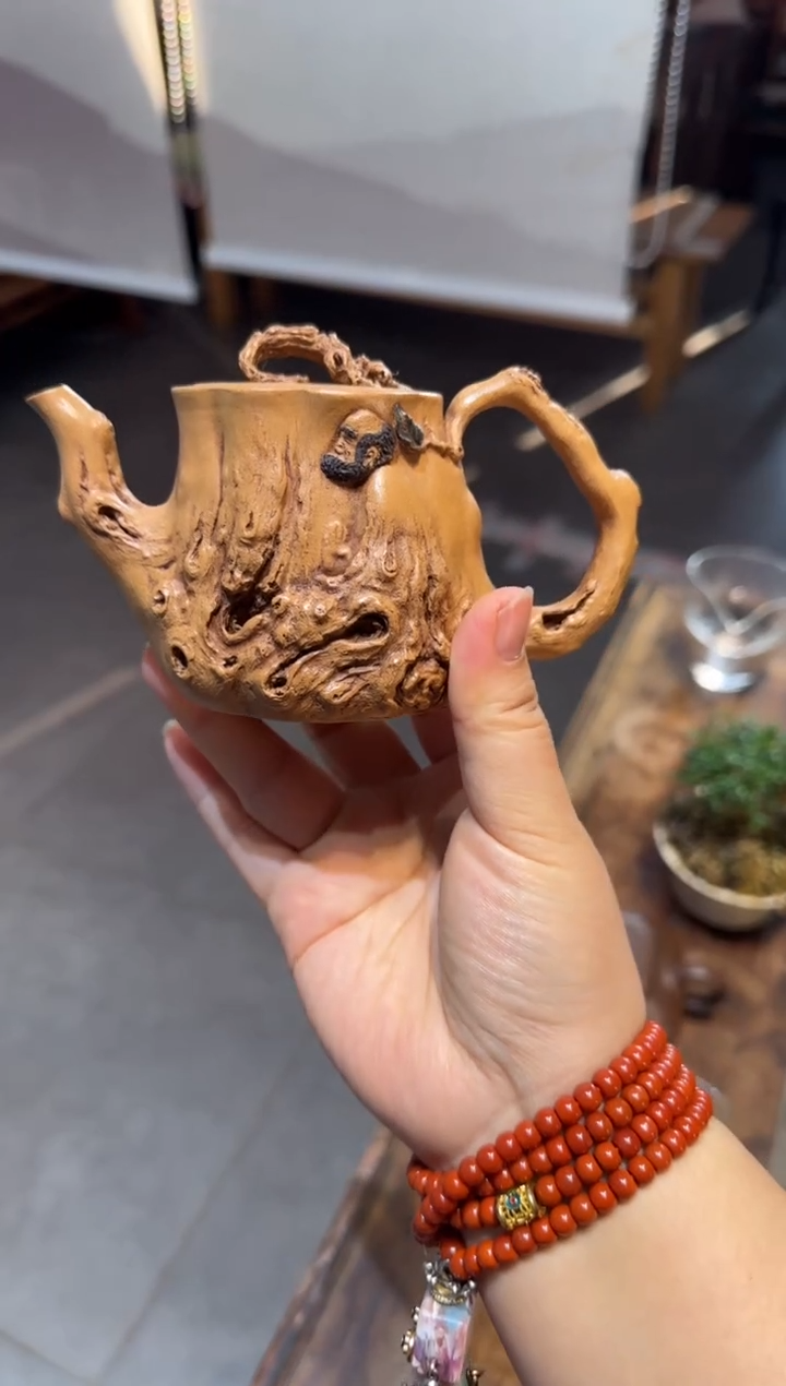 茶壶紫砂闲**鹤达摩 黄金段【预】