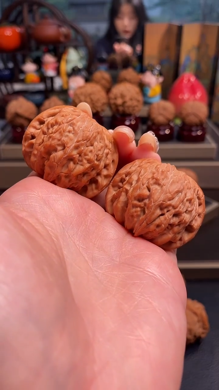 【闪购商品】文玩核桃把件H263磨盘40