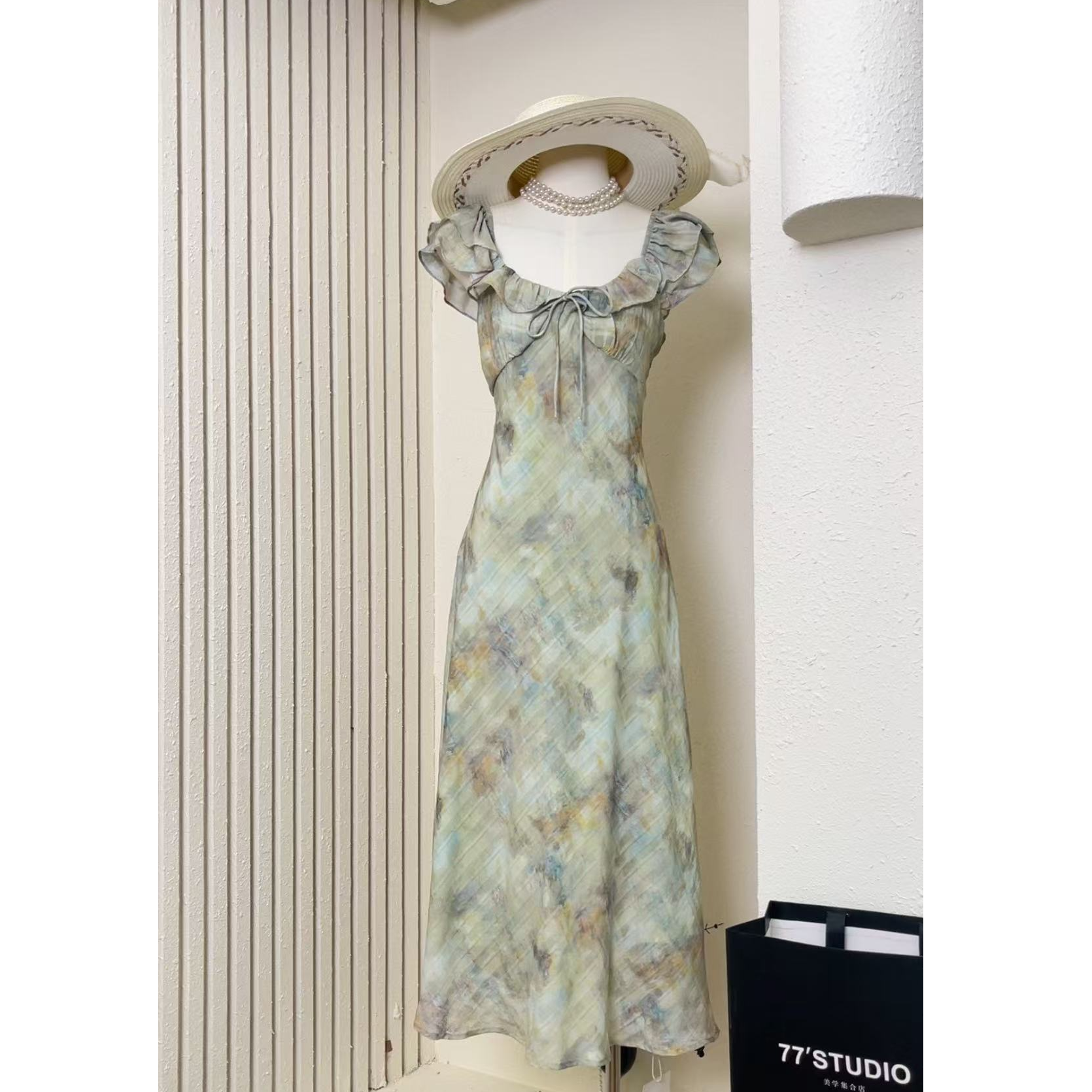 【海风碎花】高定轻奢连衣裙-1129