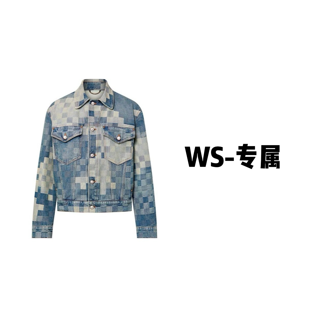 WS-专属 马赛克牛仔外套