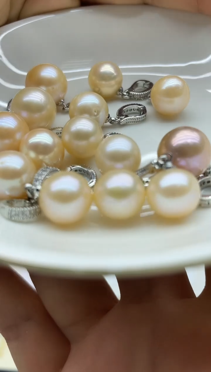 淡水珍珠未镶嵌颈饰吊坠多其性发其一