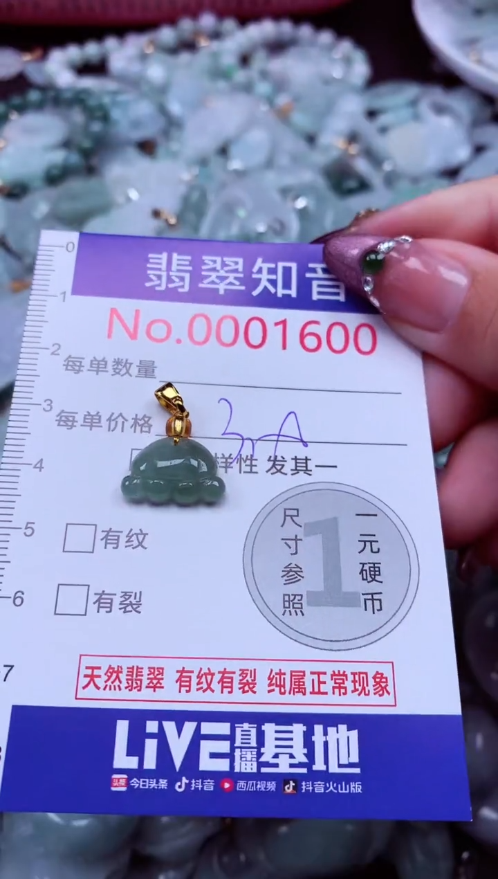 吊坠(不含链)未镶嵌翡翠1600