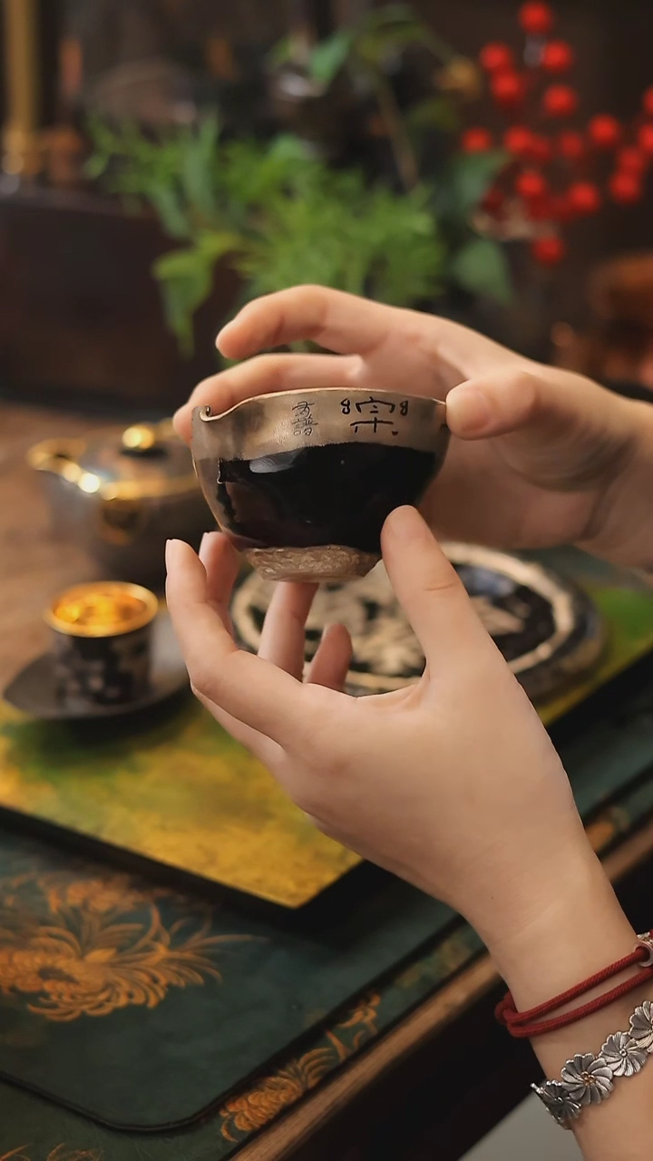 【闪购商品】【老王】有譜描银边公道杯-乐