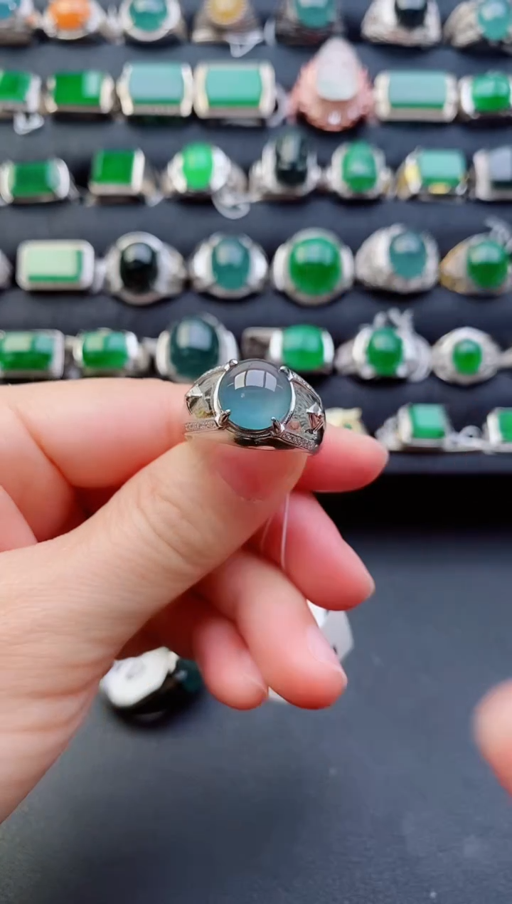 【闪购商品】翡翠戒指银S925镶嵌11111111111
