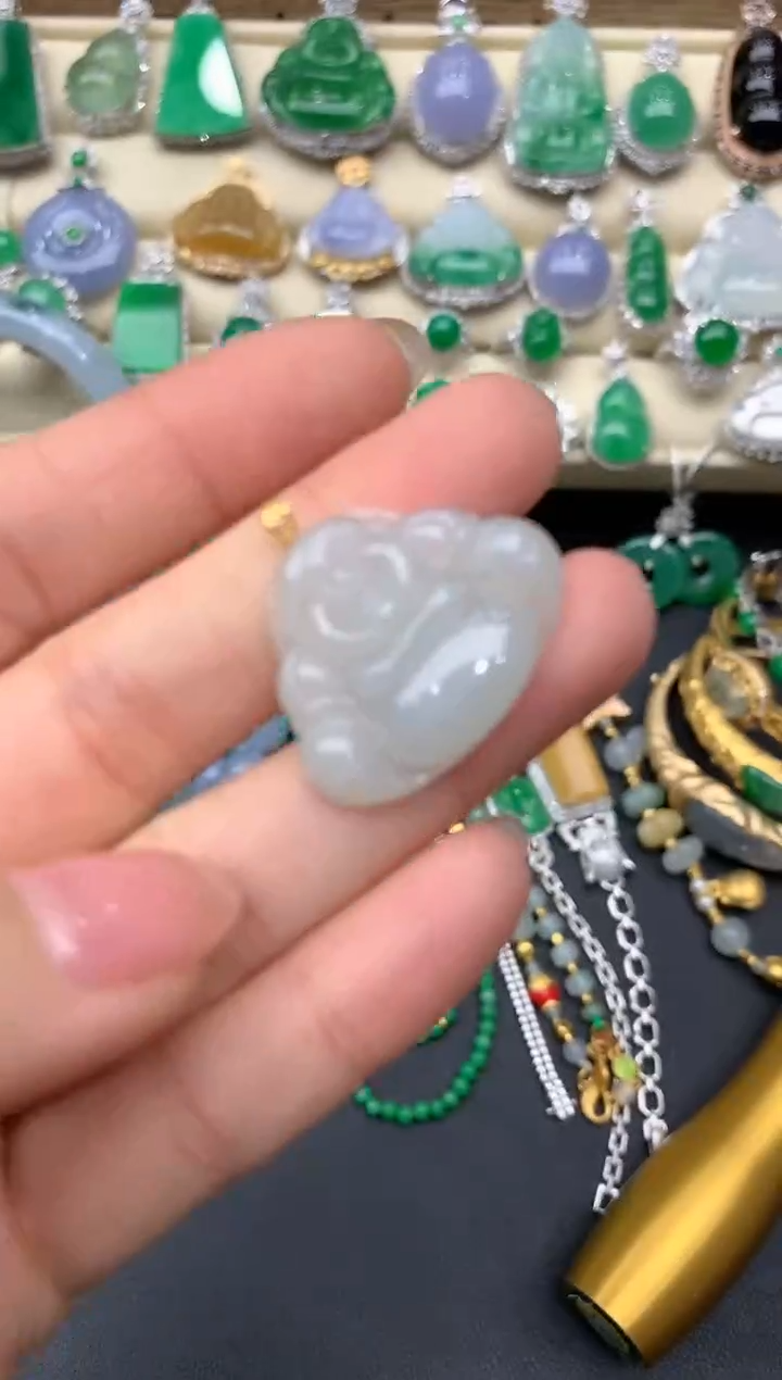 【闪购商品】翡翠颈饰18K金镶嵌166-中国好珍宝