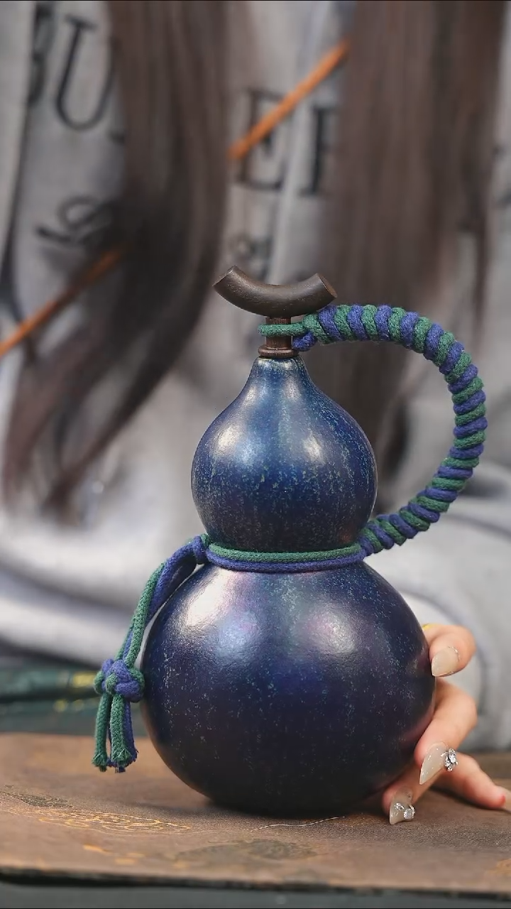 【闪购商品】XJ304大漆酒葫芦不包手串及旋转底座