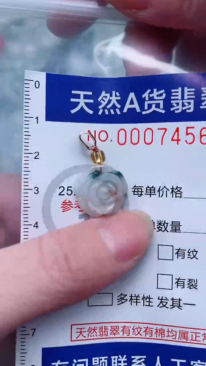 翡翠未镶嵌吊坠(不含链)1