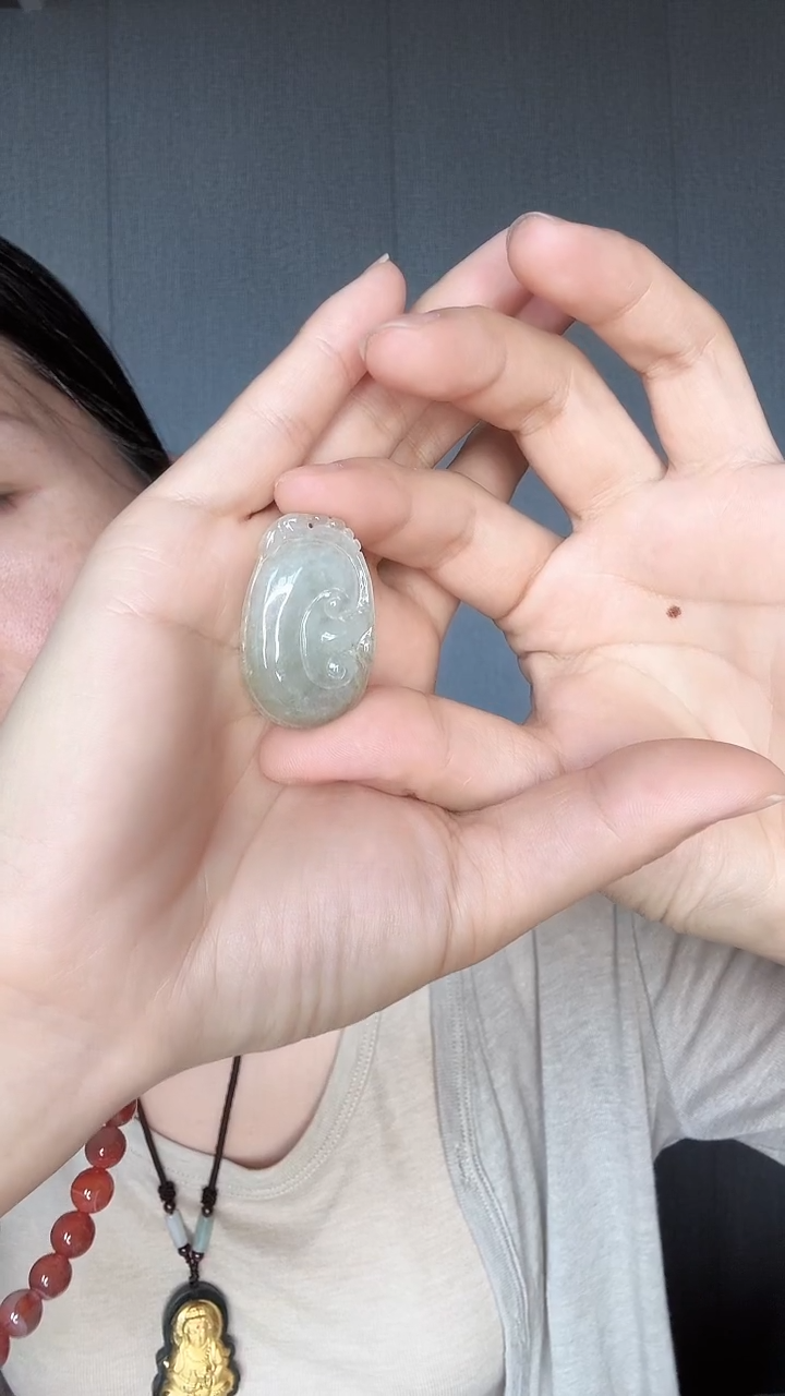 翡翠未镶嵌项圈翡翠A货高冰如意