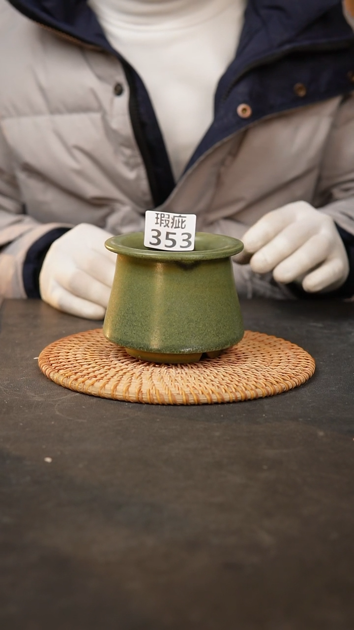 【闪购商品】瓷片353泥泥手工花盆