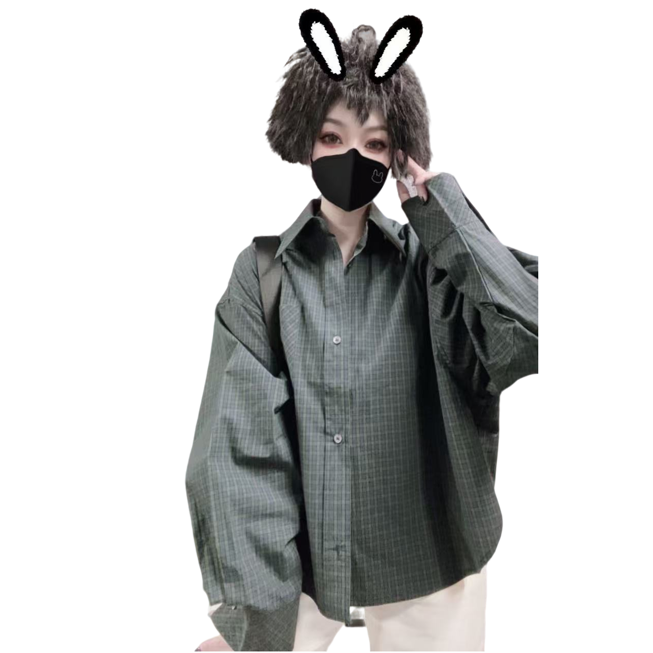 【佳老板】“25117”春款简约休闲百搭小众衬衣