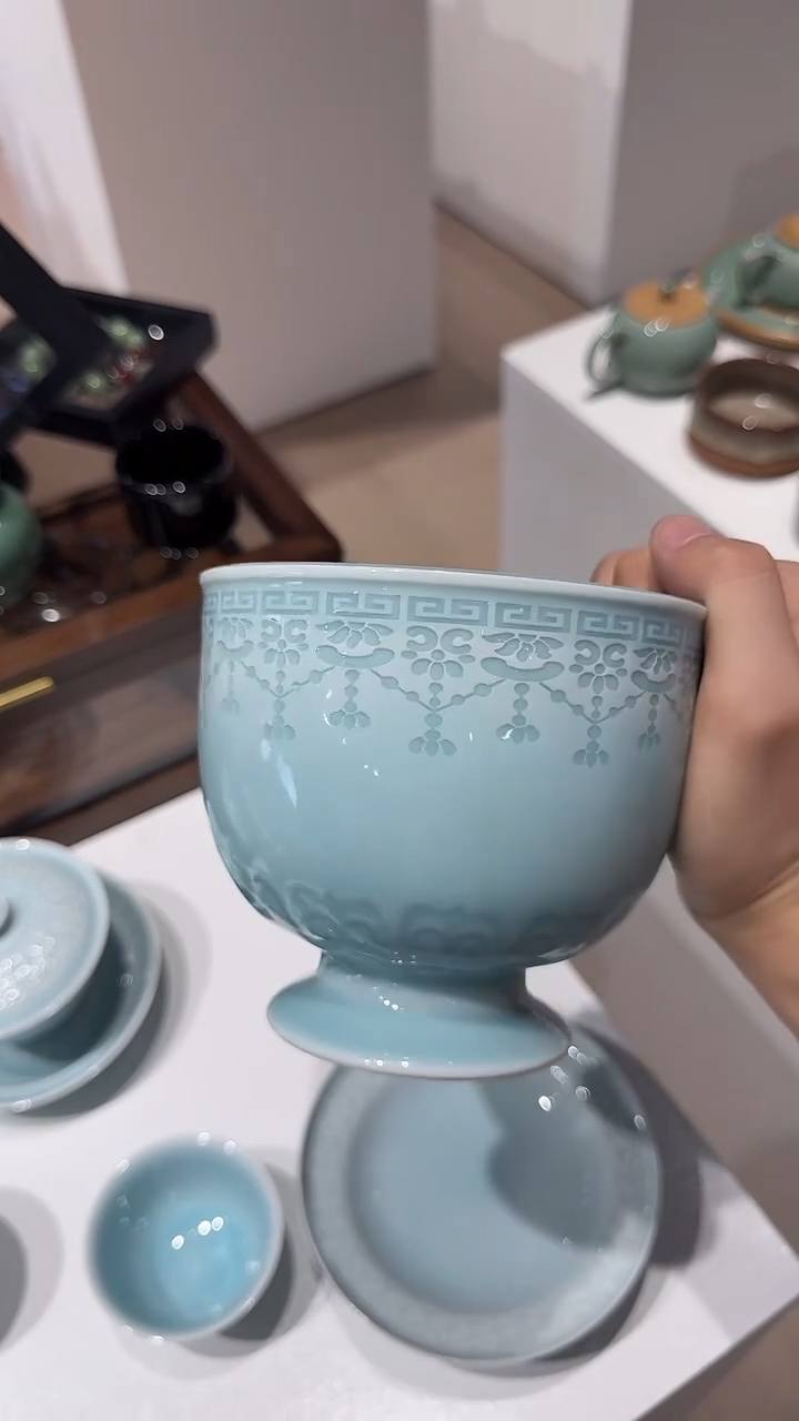 青瓷手工茶器不带礼盒包邮
