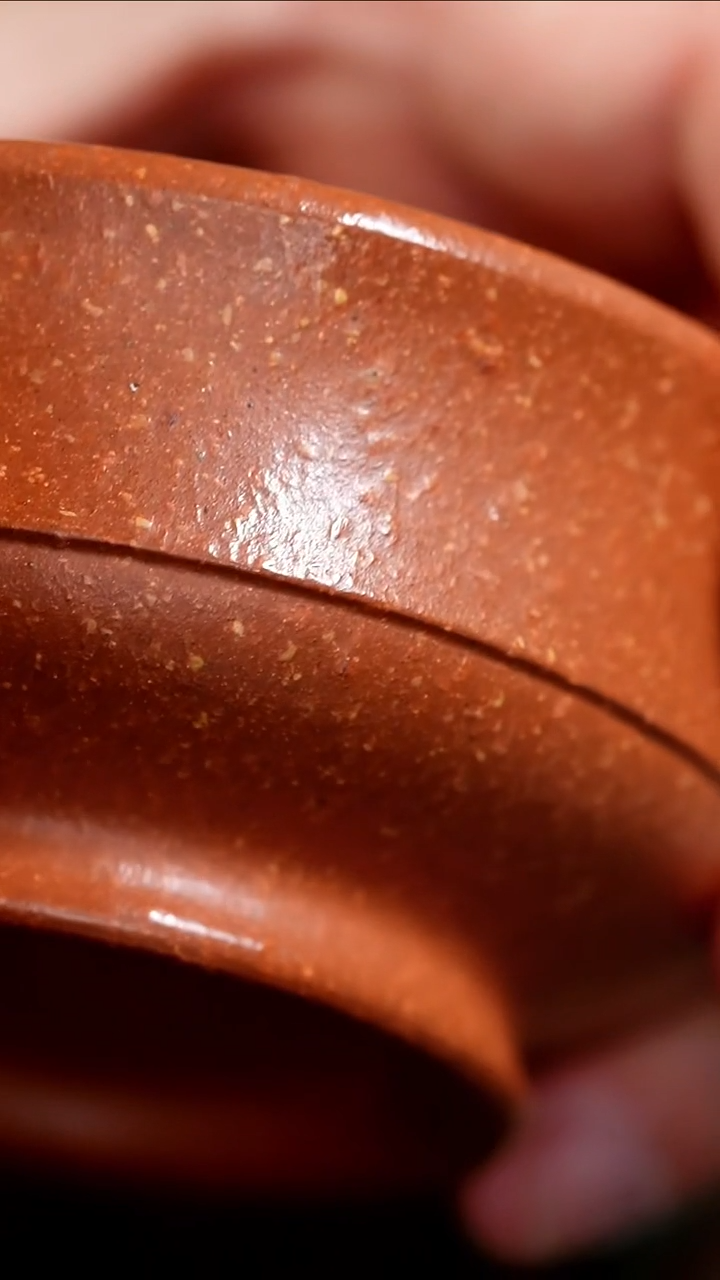 茶壶紫砂01-粗砂降坡禅韵杯100cc